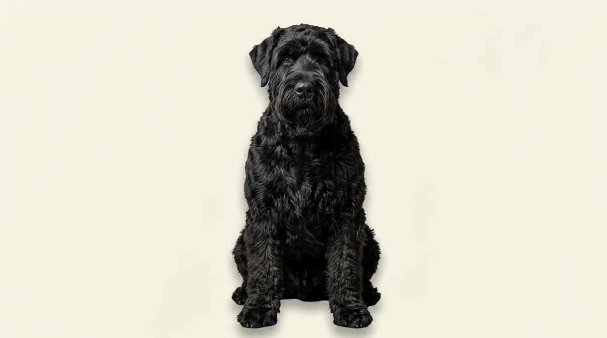 Black Russian Terrier dog