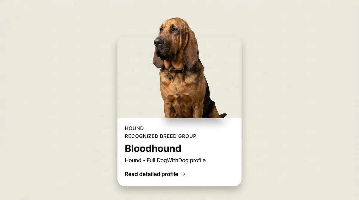 Bloodhound dog