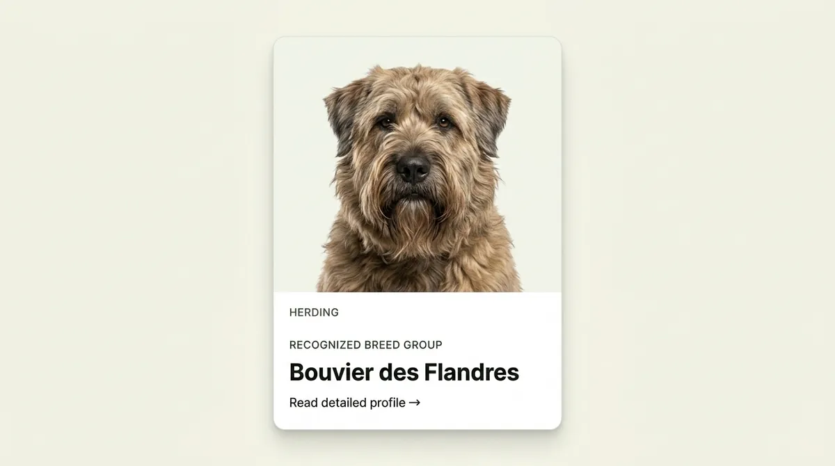 Bouvier des Flandres dog