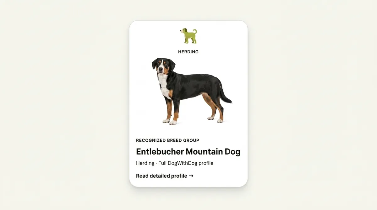 Entlebucher Mountain Dog dog